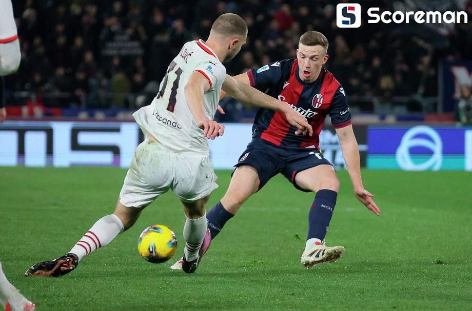 AC밀란, 볼로냐에 1-2 패배...